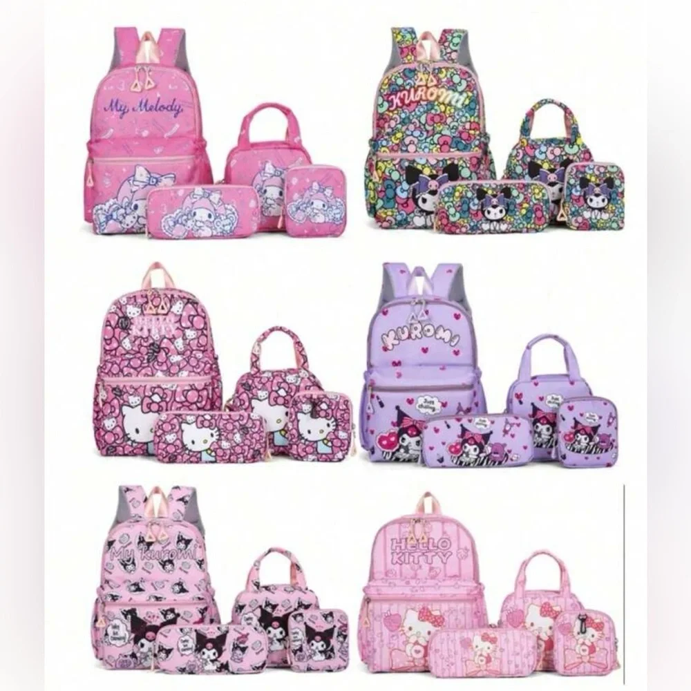 hello kitty backpack pencil case Loungefly Sanrio 50th Anniversary Coin Bag Metallic Stationery Mini : Clothing, Shoes & Jewelry Pinch and squeeze the kawaii doll on the backpack shaped case to get a beautiful mood in study Get Trend - Brandclub -